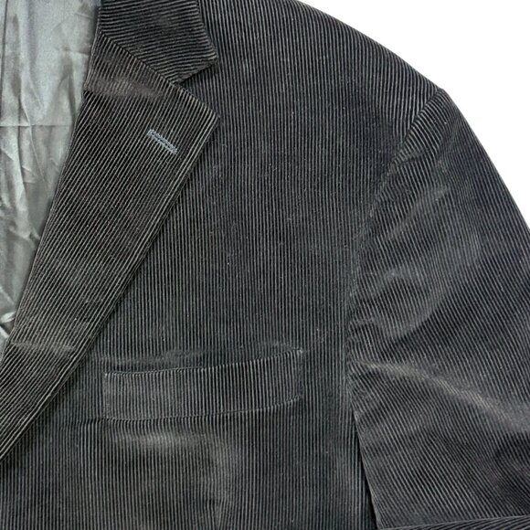 Polo Ralph Lauren Black Cotton Corduroy Made in Italy Blazer - Picture 8 of 12